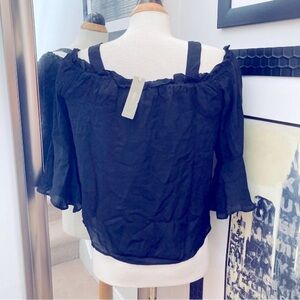 NWT silk cold shoulder blouse size 4